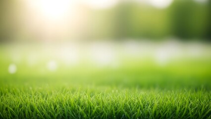 Easter egg hunt on a sunny lawn with green grass