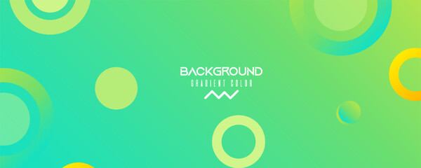 background banners. full of colors, bright green gradations. illustration