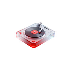 Fototapeta premium [Transparent Background PNG]Transparent Turntable DJ Equipment Icon