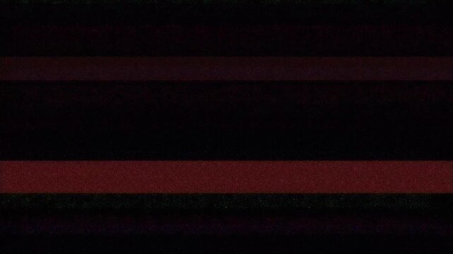 Retro signal error effect with colorful horizontal lines and static noise moving across screen loop