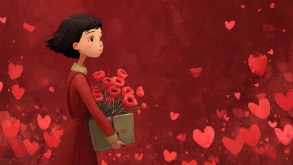 Couple celebrating Valentine's Day