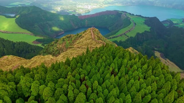 Miradouro Grota do Inferno at Sete Cidades Lake, Soa Miguel, Azores