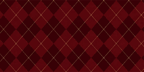 Red seamless pattern with hearts illustration featuring vintage textile texture and retro pink ornament design for Valentine backdrop fabric or wallpaper © RazuAhmed