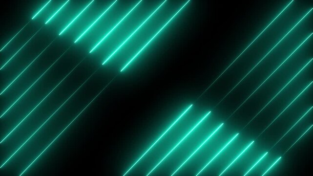 Diagonal neon line frame with angular geometric layout. Abstract glowing border design for modern digital composition. Futuristic frame element for creative and technology backgrounds.