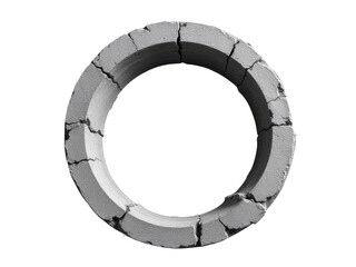 Naklejka premium A circular shape with a central opening