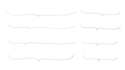 細いマーカーペンで書かれた、おしゃれでかわいい手書きのふきだし