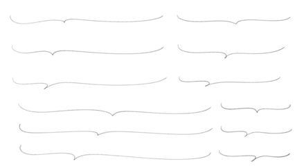 細いマーカーペンで書かれた、おしゃれでかわいい手書きのふきだし