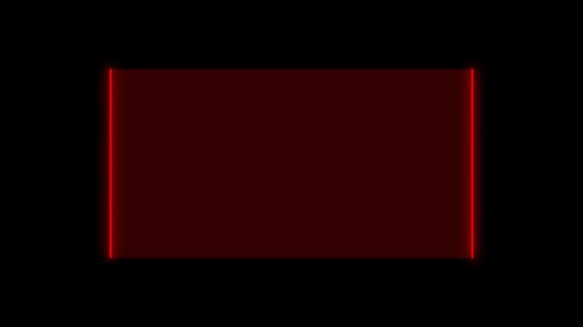 HUD Square Frames ,HUD GUI futuristic element Sci-fi concept design. Modern banner, frame of lower third. 4K video.