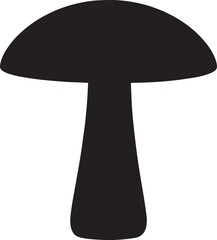  Wild Mushroom Silhouette Vector Illustration