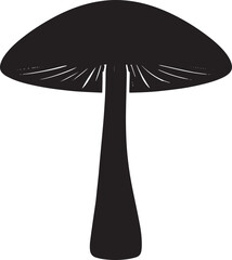 Wild Mushroom Silhouette Vector Illustration