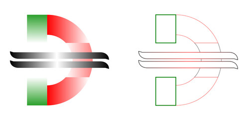 Dirham Currency Symbol Icon &ndash; UAE AED Money Sign Vector Design