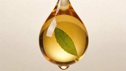 Botanische Brillanz: Lichtbrechung in schwebenden &Ouml;l-Essenzen und organischen Extrakten