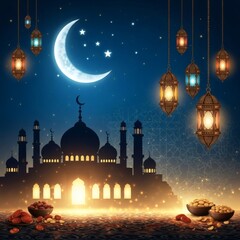 Ramadhan islamic festive background