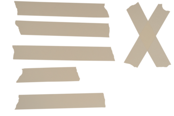 masking tape set adhesive washi paper strips on white background vintage aged texture with copy space for banner design concept of scrapbooking, office, craft industries