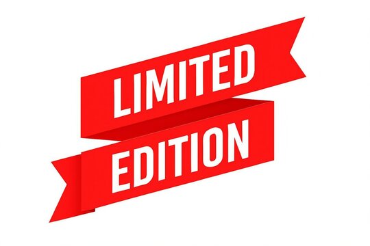 Limited edition label with red ribbon