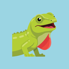 Obraz premium Happy Cartoon Dinosaur