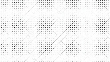 Abstract Black and White Geometric Pattern with Dotted Lines and Shapes
