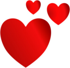 Red Hearts Composition