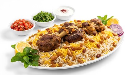 Delicious Middle Eastern Dish with Rice and Meat