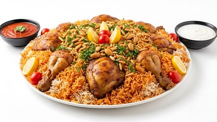 Delicious Middle Eastern Style Rice Dish with Chicken