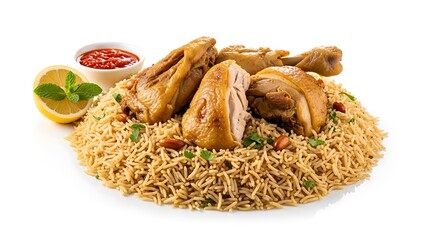 Delicious Middle Eastern Rice Dish with Chicken