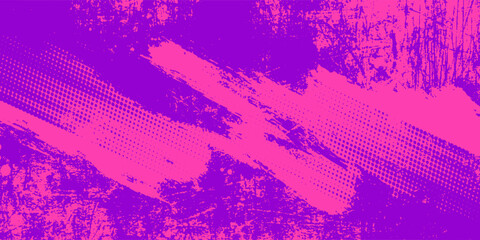 Running Poster Design %E2%80%93 Abstract Colorful Splash Illustration in Purple and Blue for City Marathon