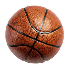 Fototapeta premium Professional basketball with textured surface and black stripes
