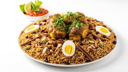 Delicious Fried Rice with Meat and Eggs