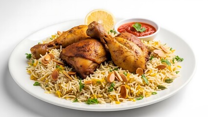 Delicious Middle Eastern Chicken and Rice Dish