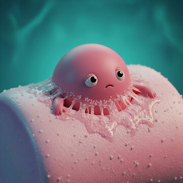 The Comfort Zone: Creature Stuck in Giant Marshmallow