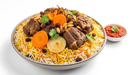 Savory Rice Dish with Meat and Vegetables