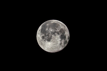 Obraz premium Moon February 2022 over Boise Idaho