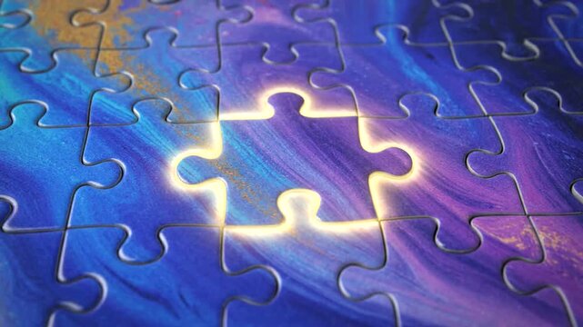 Missing Puzzle Piece - Conceptual image of problem solving and completion.