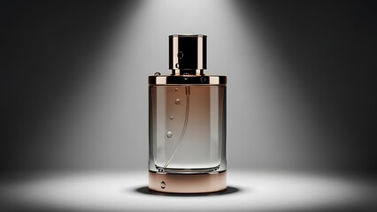 Elegant minimal perfume bottle mockup for fragrance branding, cosmetic advertising, and modern luxury product presentation.