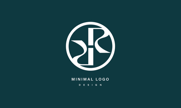Letter RR Monogram Logo &ndash; Modern Circular Double Initial Lettermark Design