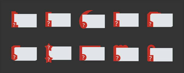 Obraz premium Red Question Box