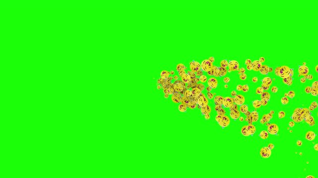 Parabolic Party Emoticon Animation