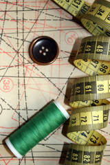 Tailor's cutting plan for various sewing and fashion design projects
