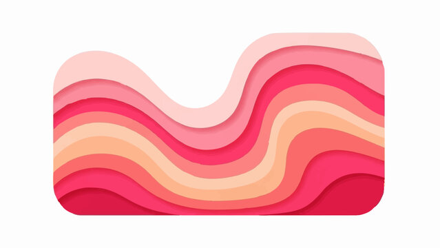 Abstract layered waves in shades of pink and peach create a gentle flow