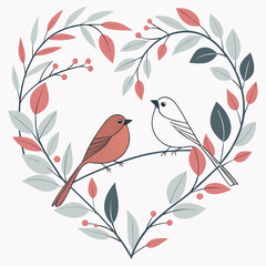 Cozy February Hot Chocolate Mug Vector Illustration for Winter