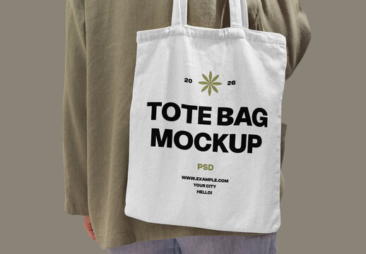 Natural Canvas Bag Mockup