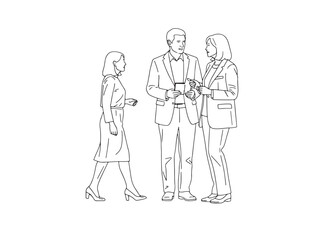 Architectural & Landscape People Outlines &ndash; CAD Vector Human Figures