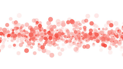 Abstract red bokeh lights pattern scattered dots and circles on transparent background © Shawkat767