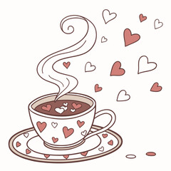 Box of Chocolate Sweets Vector Illustration for February Gift