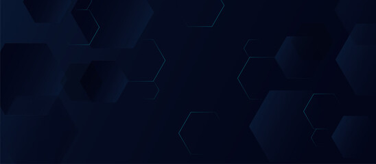 Black background with a pattern of hexagons