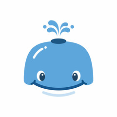 Smiling Whale Character