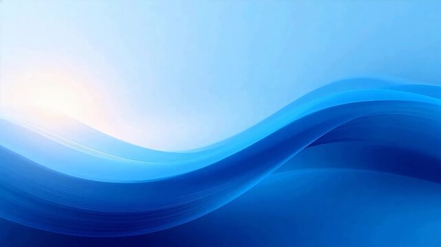 Blue wave abstract design