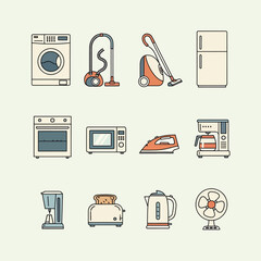 Household Appliances Icons