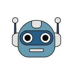 Robot Head with Antenna Ears