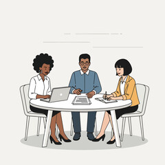 Business Meeting with Colleagues